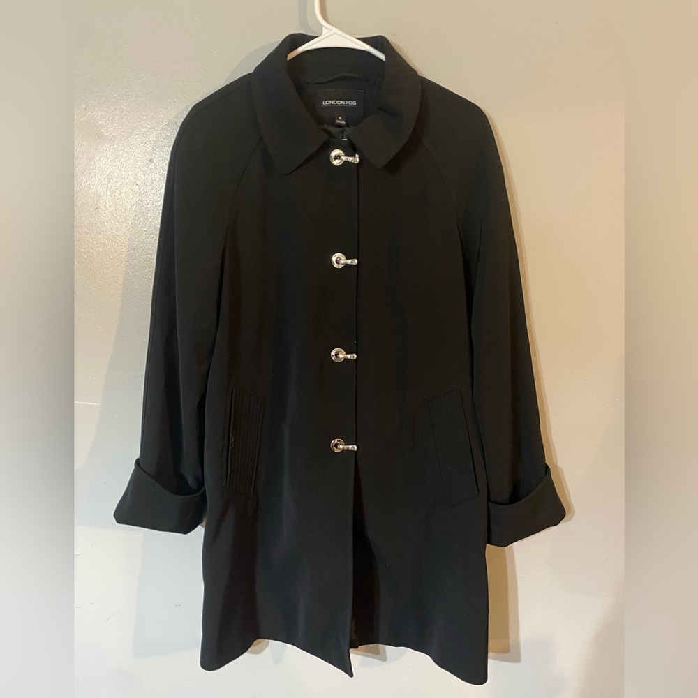 London Fog Black Trench Coat
